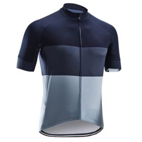 Road And Mountain Bike Cycling Jerseys Men's Tops Spring And Summer Cycling Jerseys (Option: Black gray-XL)