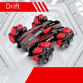 Remote Control Off-road Vehicle Sound And Light Stunt Rolling Car Children's Educational Toys (Option: 201952 Red)
