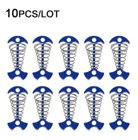 Octopus Spring Splint Nail Outdoor Wooden Pallet Fish Bone Nail Stainless Steel Stake (Option: 10 Pack Blue Fish Bone Nail)