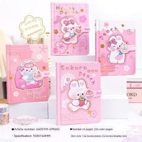 64K Journal Book Student Diary Notebook (Option: Peach Party-Random 1pcs)