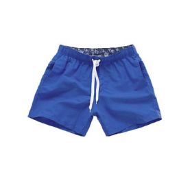 Beach Pants Men's Shorts Summer Surf Pants (Option: Royal blue-3XL)