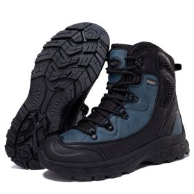 High-top Boots Outdoor Mountaineering (Option: Dark Blue-41)